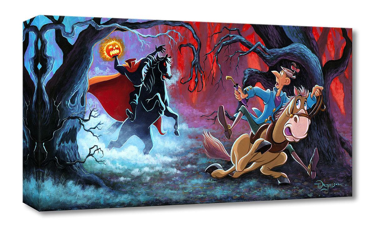 The Witching Hour by Tim Rogerson.  The Headless Horseman chases Ichabod Crane