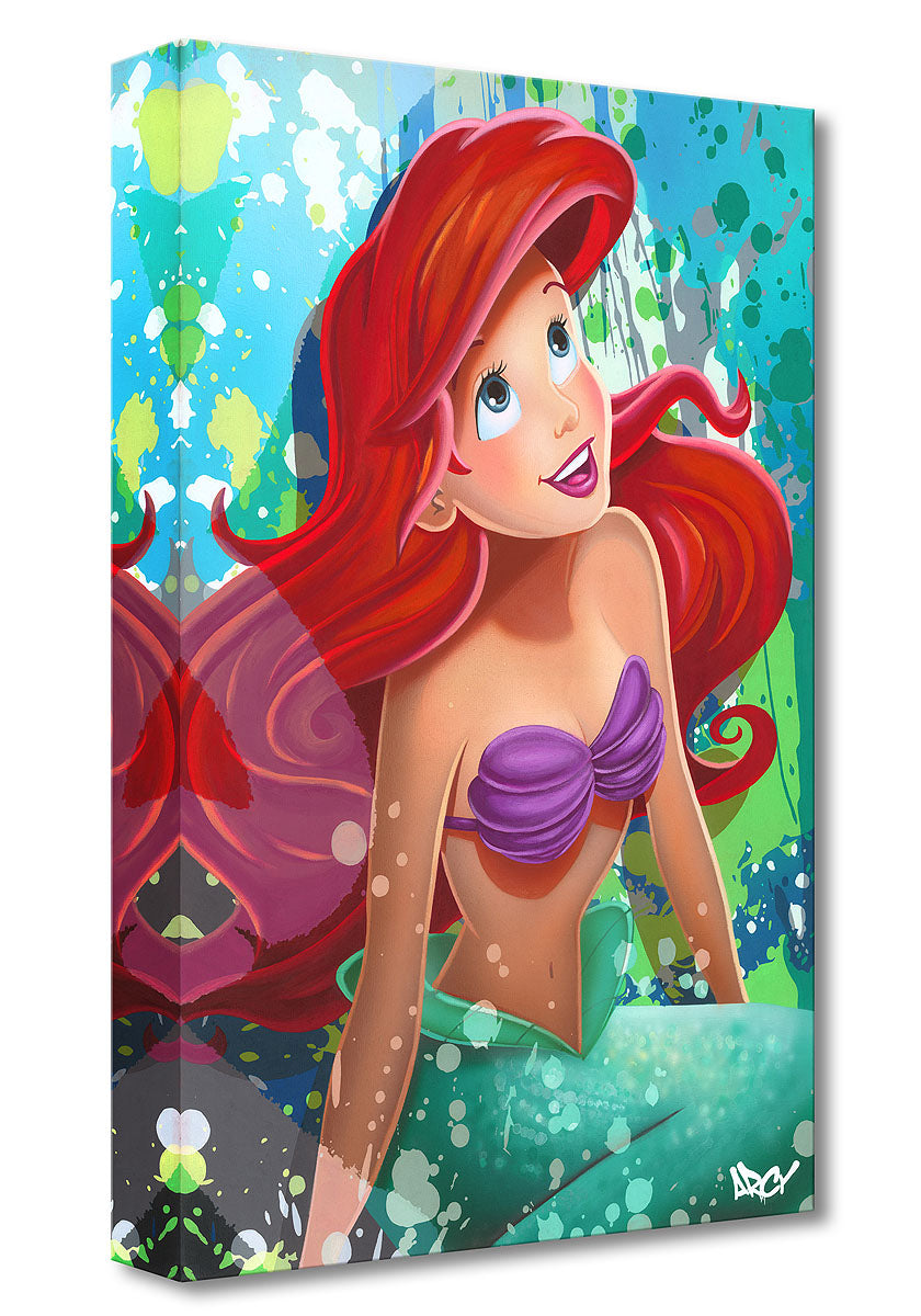 A portrait of Ariel, the Little Mermaid.