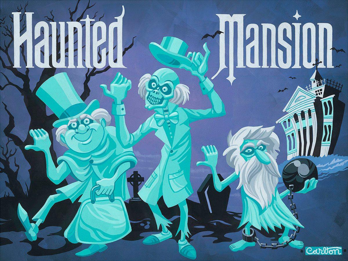 The night's ghosty mansion guests are back on the road, haunting those that cross their path.  