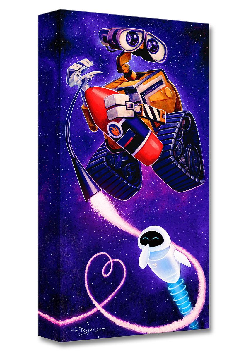 Wall•E and Eve by Tim Rogerson  Wall•E and Eve making hearts in space. 