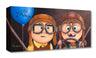 Features young Carl and Ellie wearing pilot glasses, as they start the adventure of their lives. Artwork inspired by Pixar's beloved classic  movie "UP". - Gallery Wrap Canvas