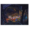 After a Hard Day's Work by Jim Warren  The Seven Dwarfs are happy to call it a day, except for one Grumpy!