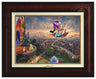 Aladdin and Jasmine fly away on the magic carpet, the Sultan and Rajah watch from the castle's balcony - Burl Frame