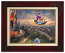 Aladdin and Jasmine fly away on the magic carpet, the Sultan and Rajah watch from the castle's balcony - Brandy Frame