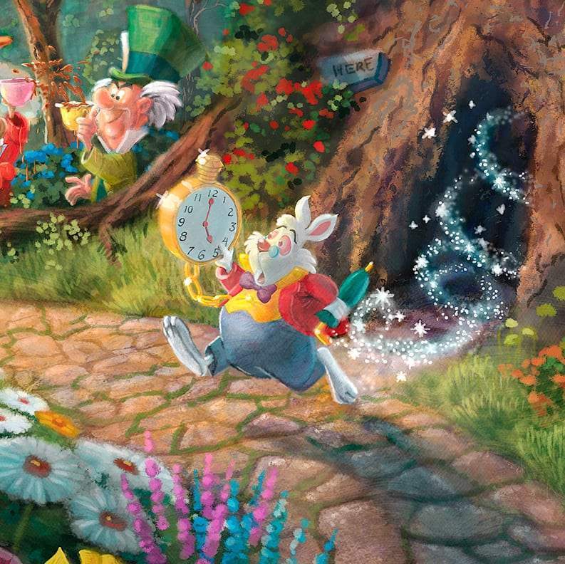 Alice in Wonderland - Limited Edition Canvas By Thomas Kinkade Studios –  Disney Art On Main Street