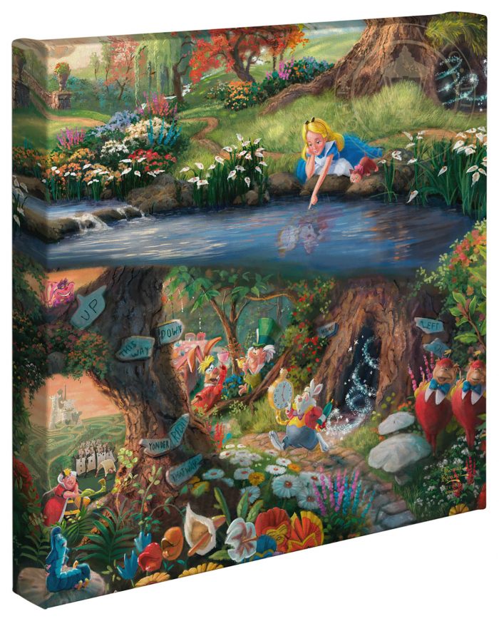 Alice in Wonderland Disney Gallery Wraps By Thomas Kinkade Studios –  Disney Art On Main Street