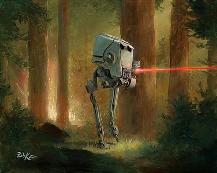 The AT-ST is on the hunt for Rebels Alliance.