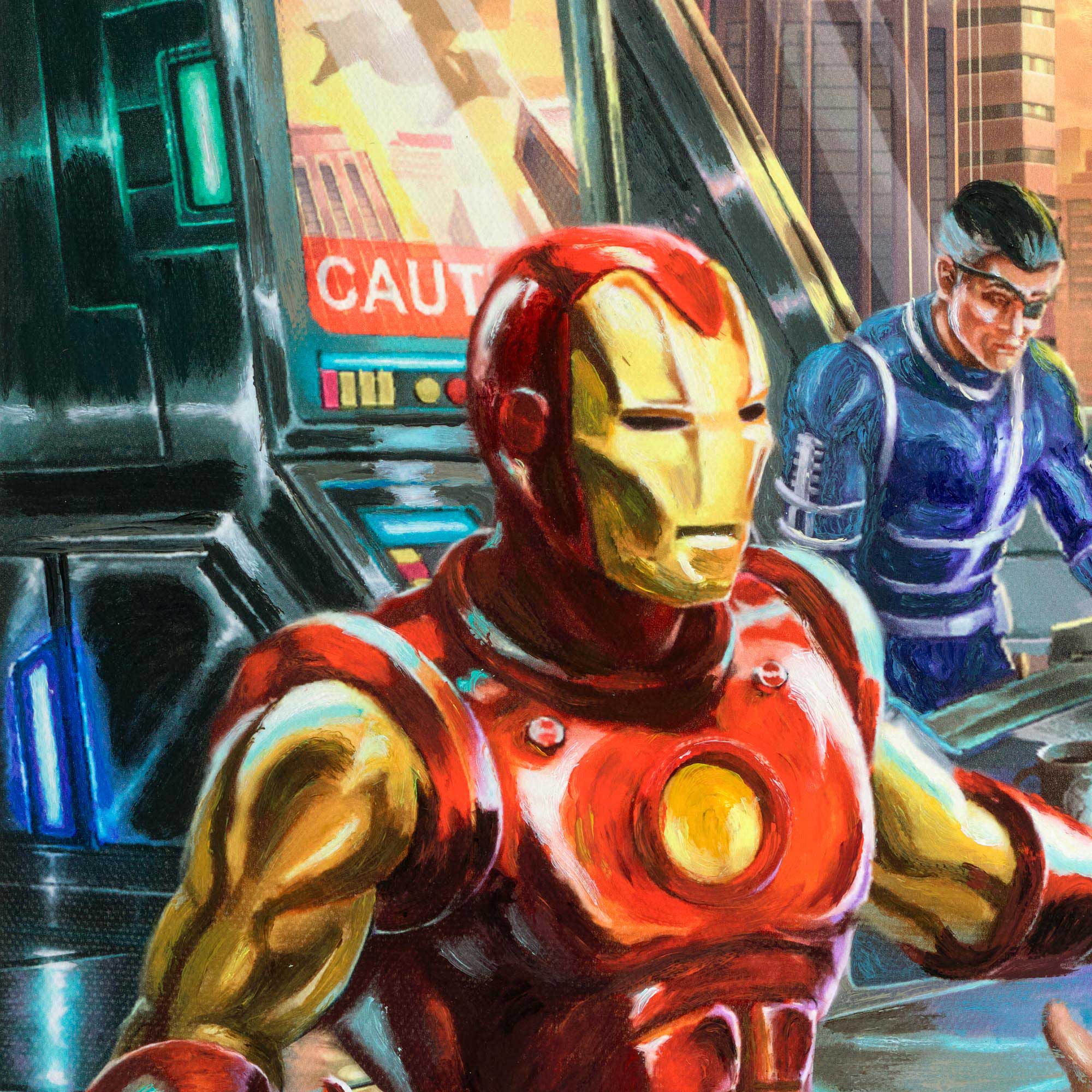 Marvel Superhero Avengers Movie Canvas Painting Comics Iron Man