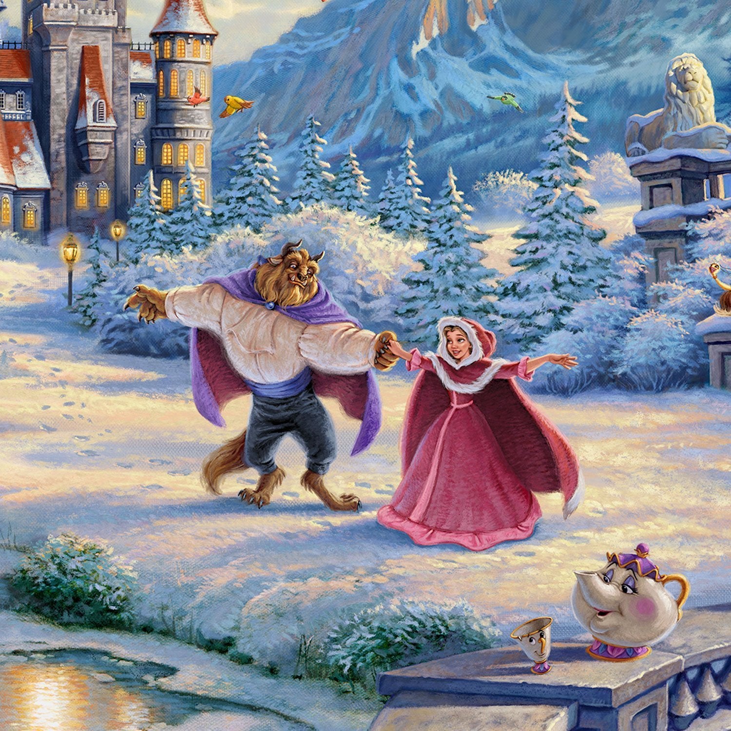  Beauty and the Beast's Winter Enchantment - Closeup 2