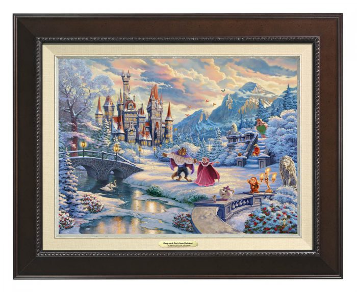 Beauty and the Beast's Winter Enchantment  - Espresso Frame