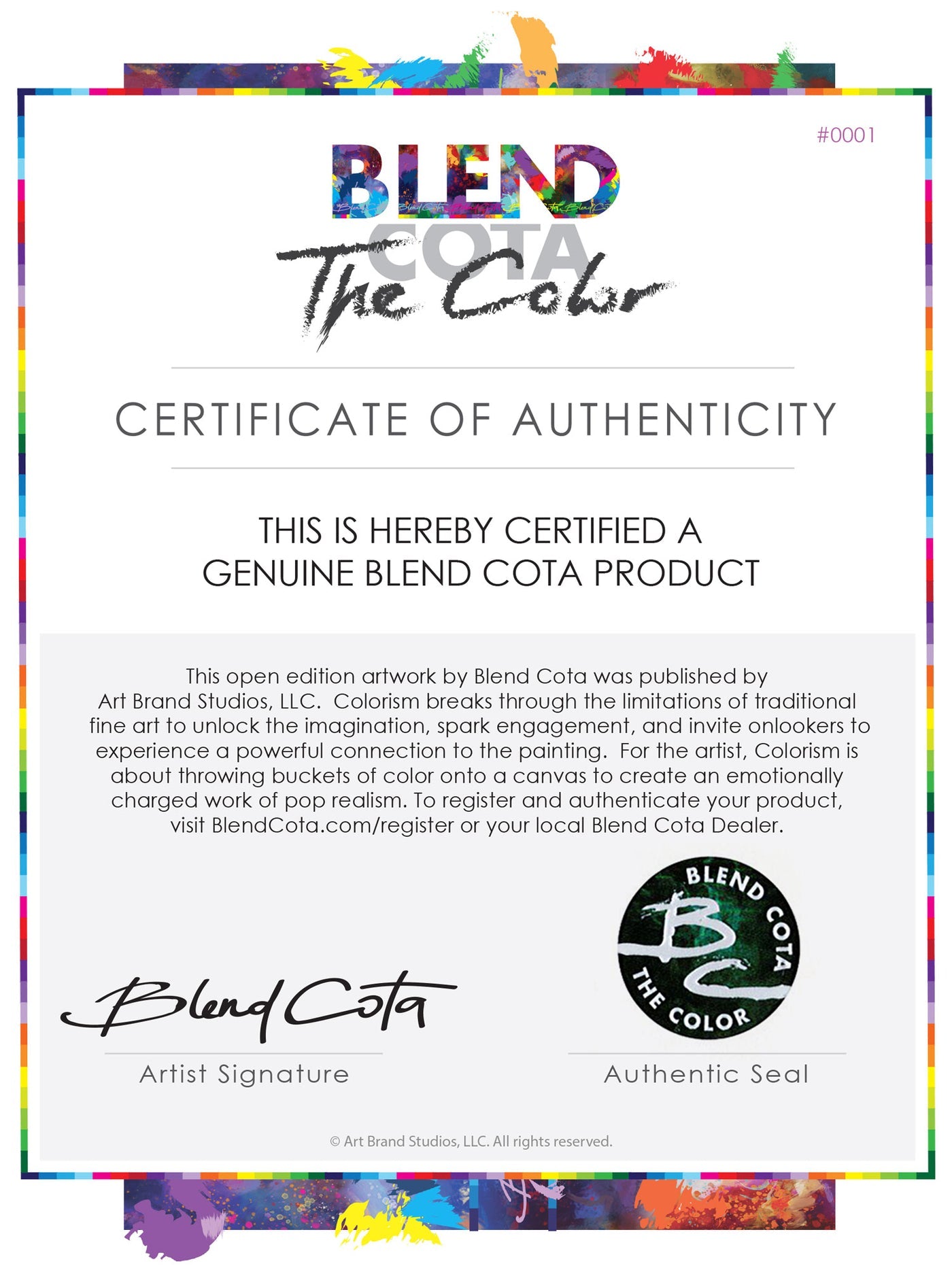 Certificate of Authenticity