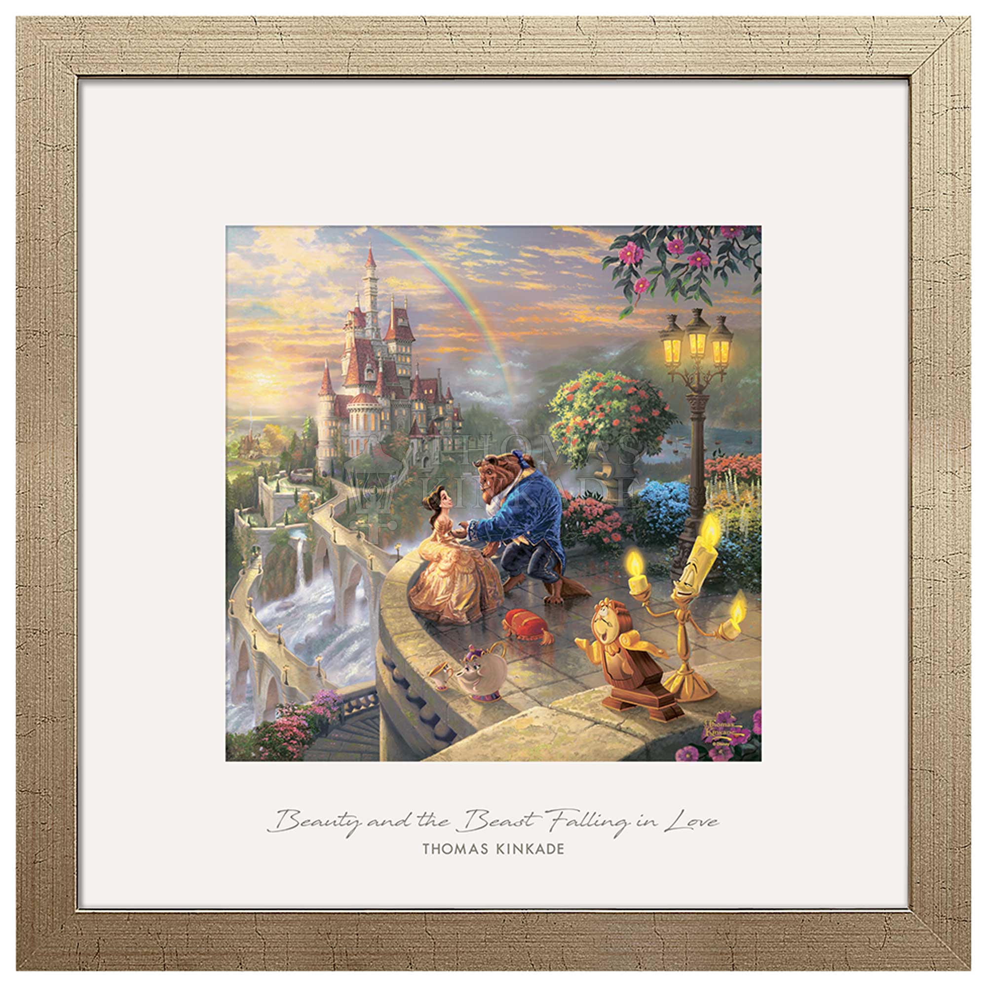 This scene has depicted the story from the townspeople, Belle and the Beast, upon the castle&