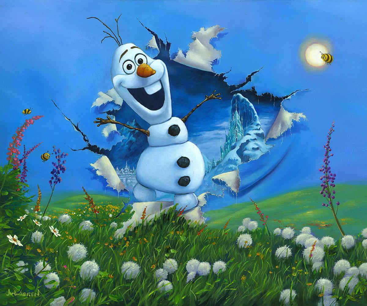 Olaf the snowman from Disney&