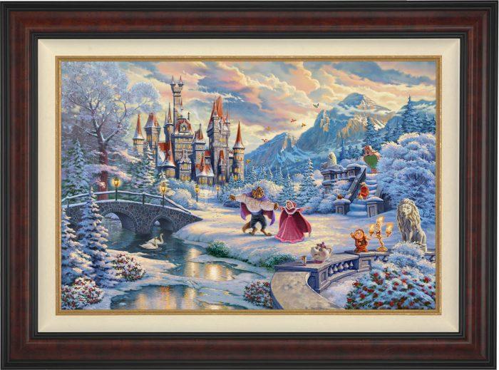 Disney Beauty & the Beast Thomas kinkade 16X16 Frame with Pins NEW shops