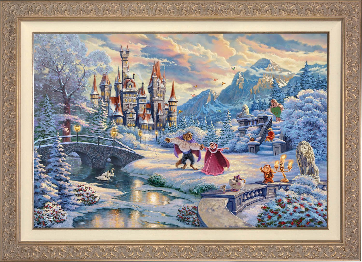 Beauty and the Beast - Thomas Kinkade Disney Collection – Disney Art On  Main Street