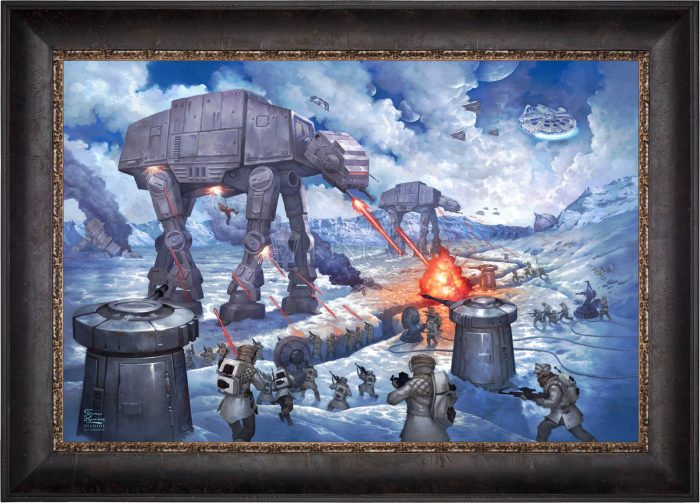 On the ice planet of Hoth™, the Rebel Squadrons battle the Imperial AT-STs™ and massive AT-ATs - Cabernet Frame