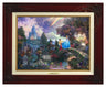Cinderella and her prince cross the stone bridge over the lover’s reflecting pool - Burl Frame