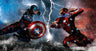 A battle for power as Captain America and Iron Man fight.