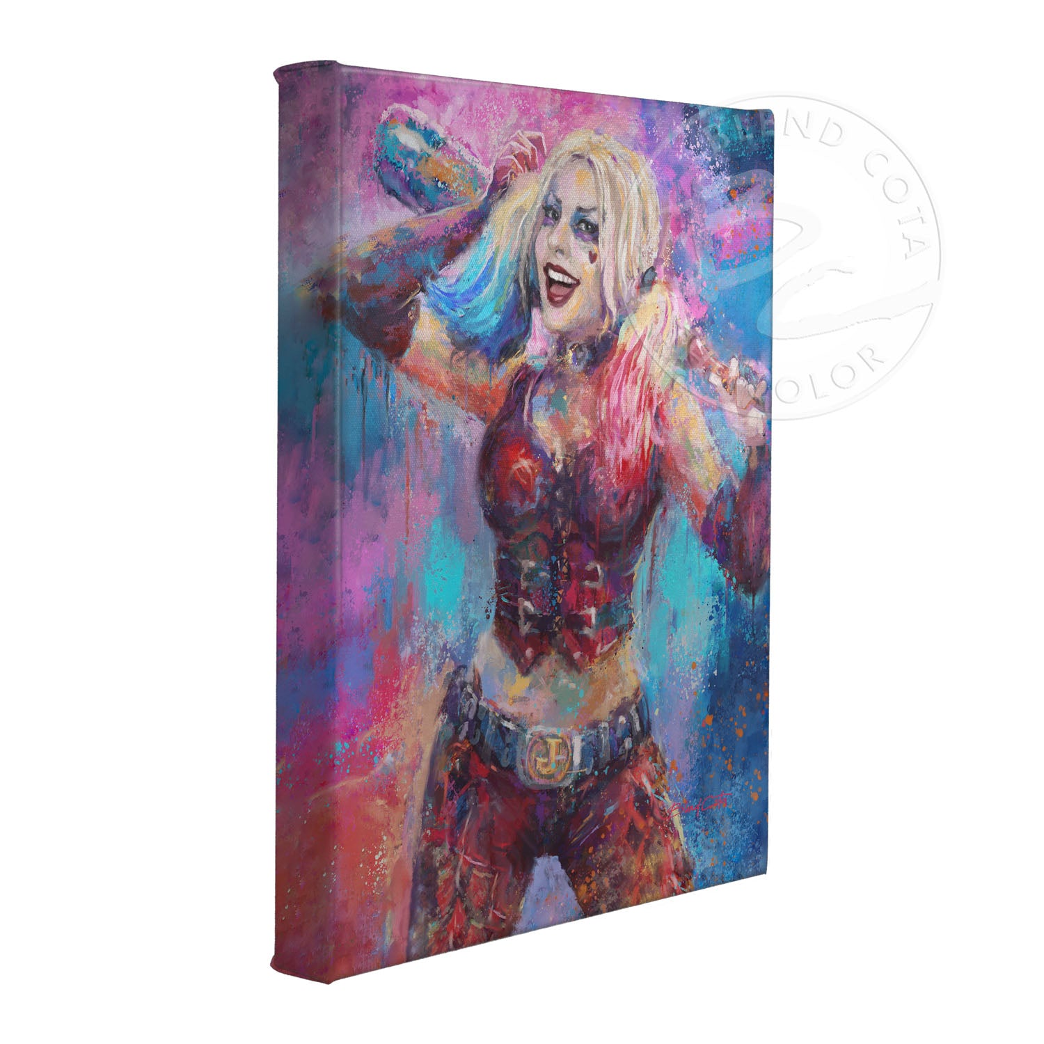 Harley Quinn is s flamboyant super-villain and an adversary of Batman and is the Joker's sidekick. Gallery Wrap
