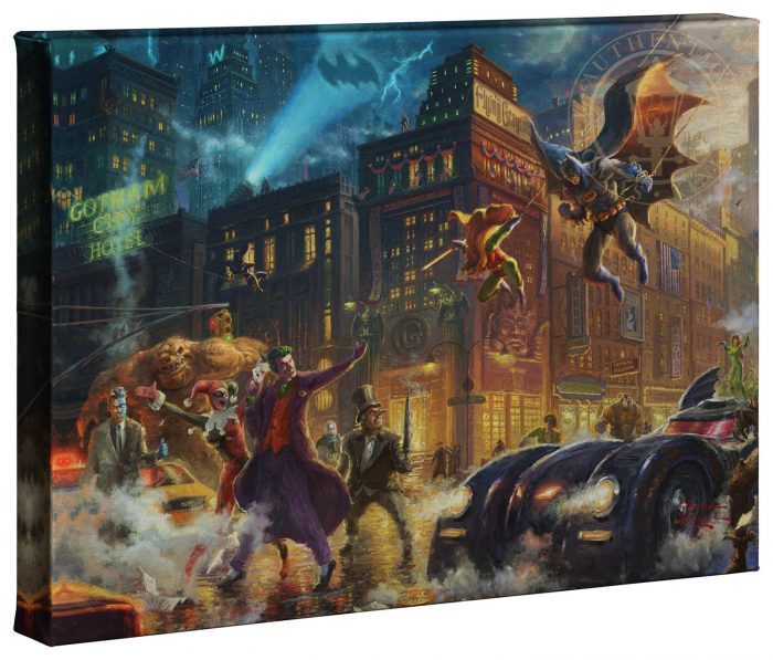 Batman battles all the DC villains.