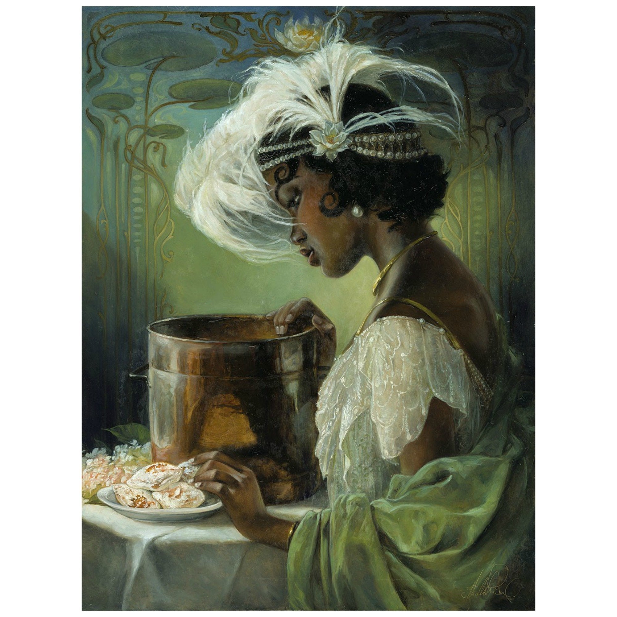 Tiana - in a realistic portrait from Disny's Princess and the Frog