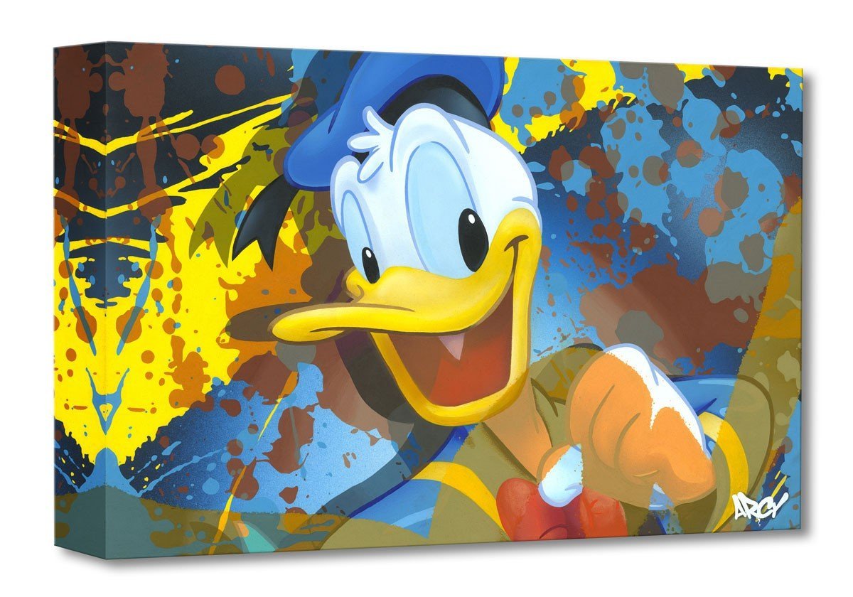 A happy Donald Duck