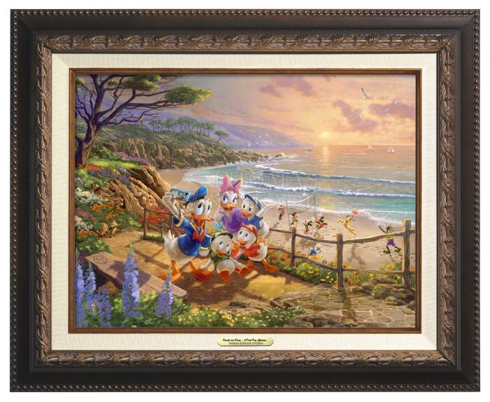 Donald and Daisy - A Duck Day Afternoon - Aged Bronze Frame