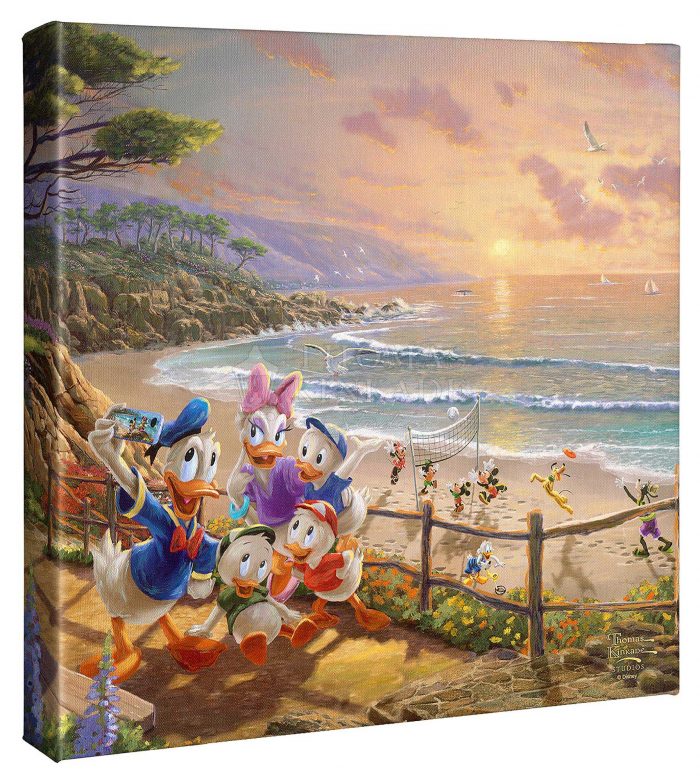 Donald and Daisy - A Duck Day Afternoon - Disney Gallery Wraps By Thomas  Kinkade Studios – Disney Art On Main Street