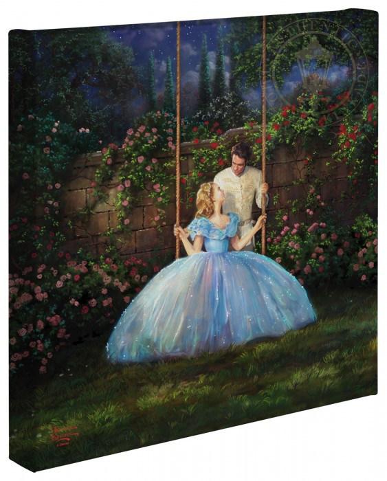 Cinderella and the Prince enjoy this enchanted time together in the secret garden.