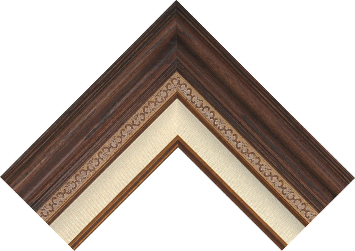 Dark Walnut - Corner Frame Sample