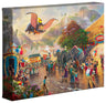 Dumbo by Thomas Kinkade The happiness Dumbo soaring over the crowd. The onlookers’ faces beam with pride and joy in their friend’s accomplishments. 8x10