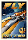 Fly and Defend - X-Wing Fighter - Paper