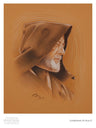 Vintage portrait of Obi-Wan Kenobi.- Paper