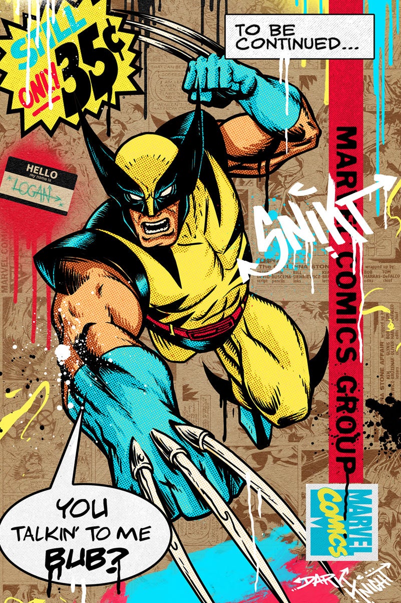 Wolverine inspired print.