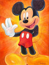 Hi, I'm Mickey Mouse by Bret Iwan  A friendly Mickey waves his hand, to introduce himself.