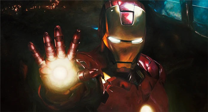 Iron Man-inspired art. - Canvas