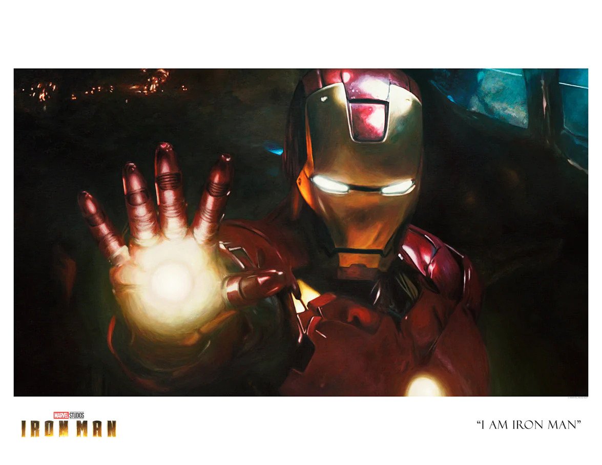 Iron Man-inspired art. - Paper