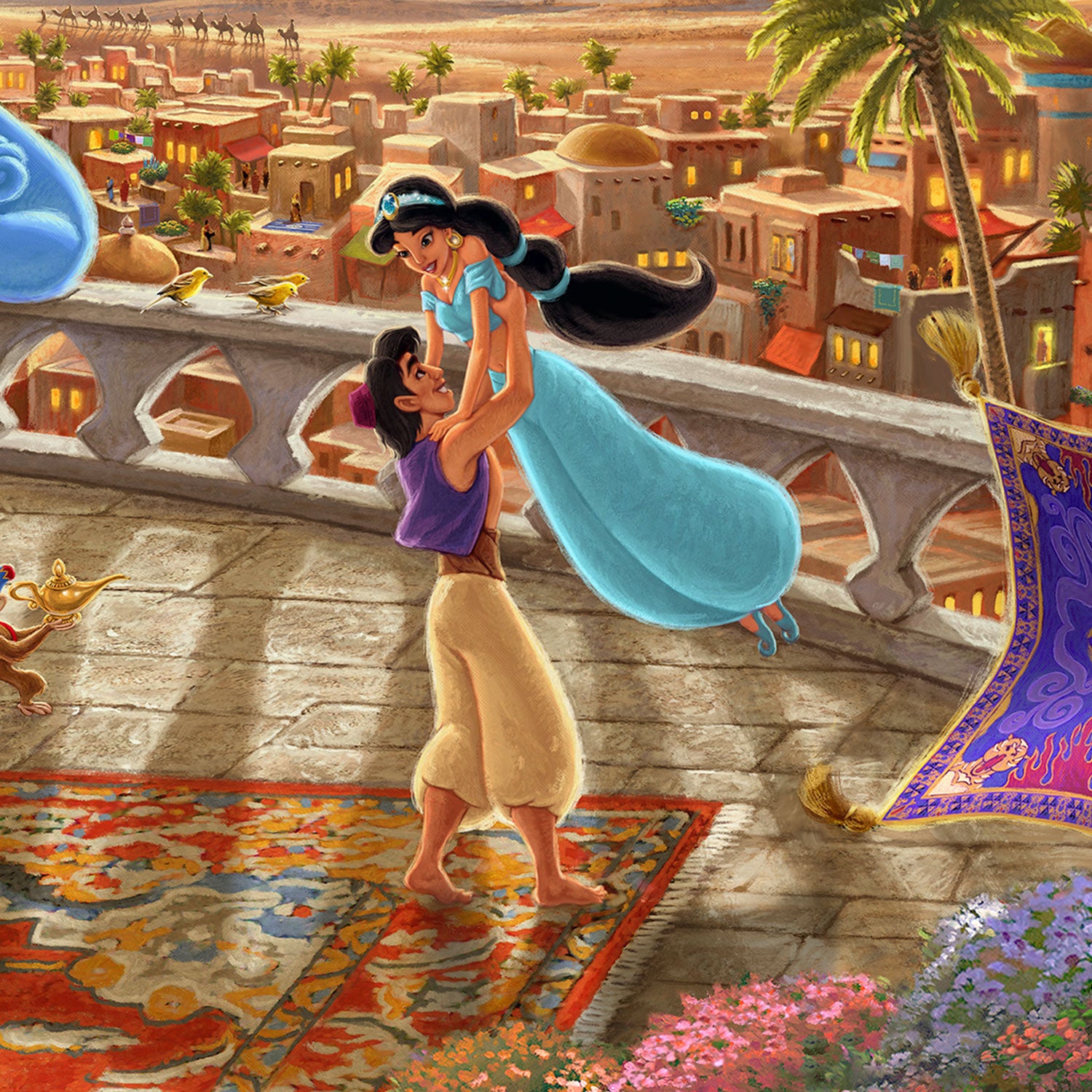 Disney - Jasmine Dancing in the Desert Sunset