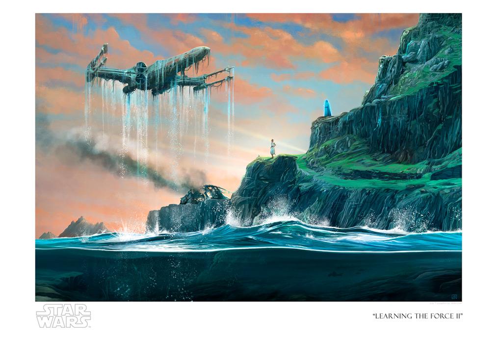 Luke's starfighter which is below the water. Artwork inspired by Star Wars: Return of the Jedi. - Paper