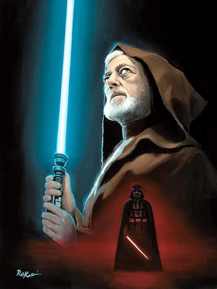 Portrait of Obi-Wan Kenobi, a Jedi Master.