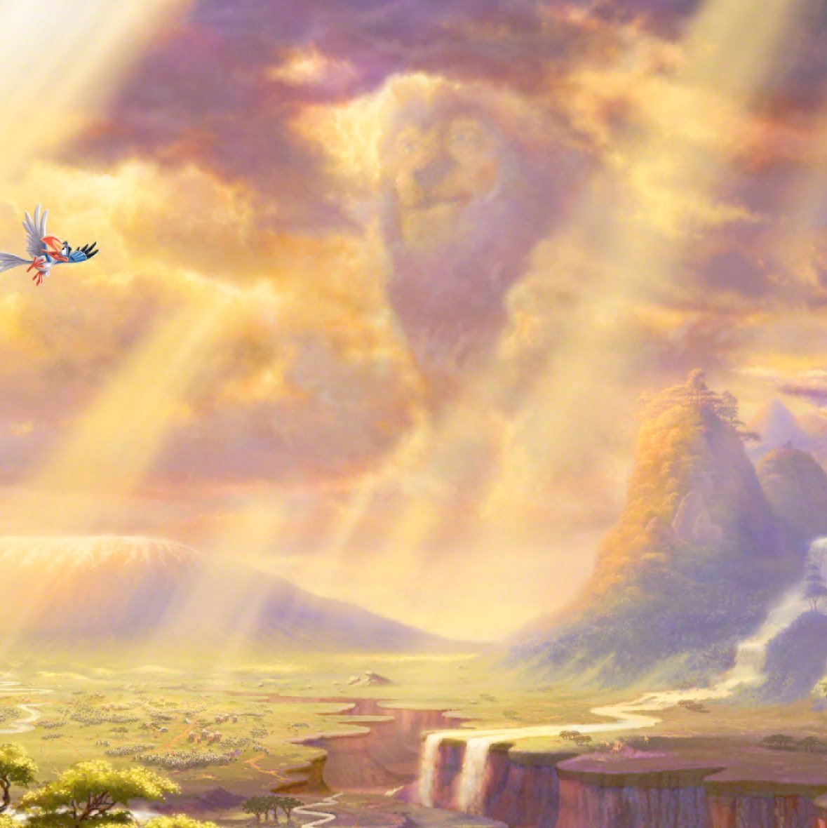 The Lion King | Limited Edition Canvas By Thomas Kinkade – Disney Art ...