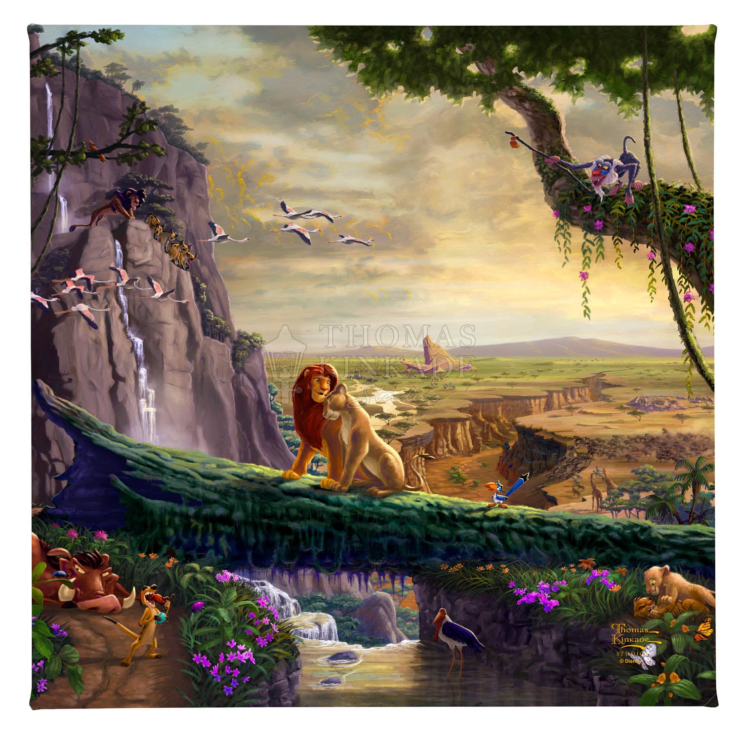 The Lion King Return To Pride Rock Disney Gallery Wraps By Thomas Kinkade  Studios – Disney Art On Main Street