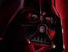 Lord Vader helm  outline in red.