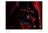 Lord Vader helm outline in red. - Paper
