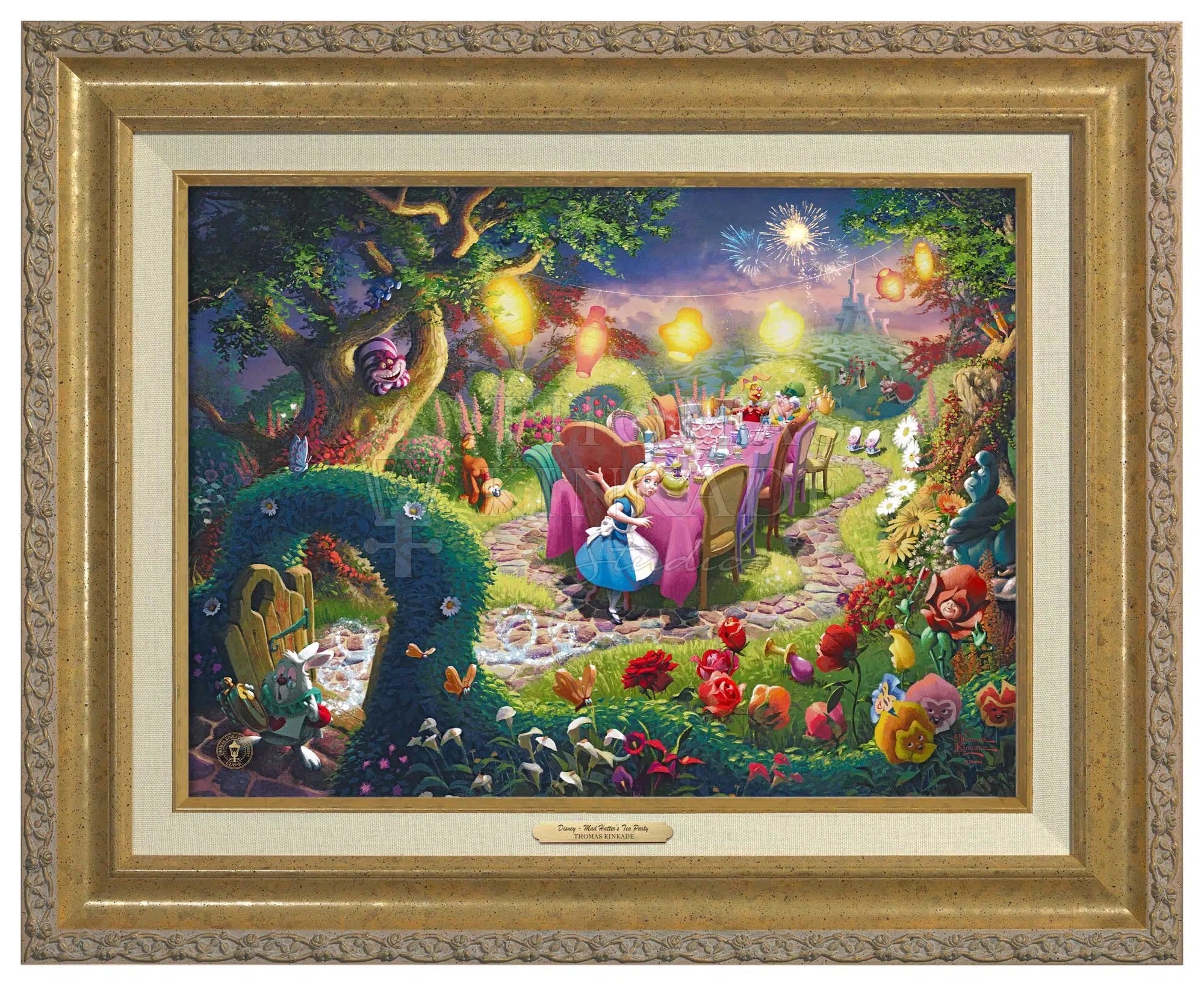 Mad Hatters Tea Party by Thomas Kinkade Studios – CV Art and Frame