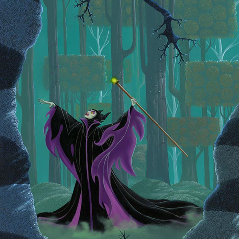 Maleficent Summons the Power by Michael Provenza  Disney's Evil Queen - Maleficent. Inspired by Walt Disney's Movie Film -Sleeping Beauty, a storybook fairy-tal - closeup. 