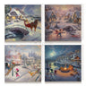 Disney - Mickey and Minnie Holiday (Set of 4) 14x14 Canvas