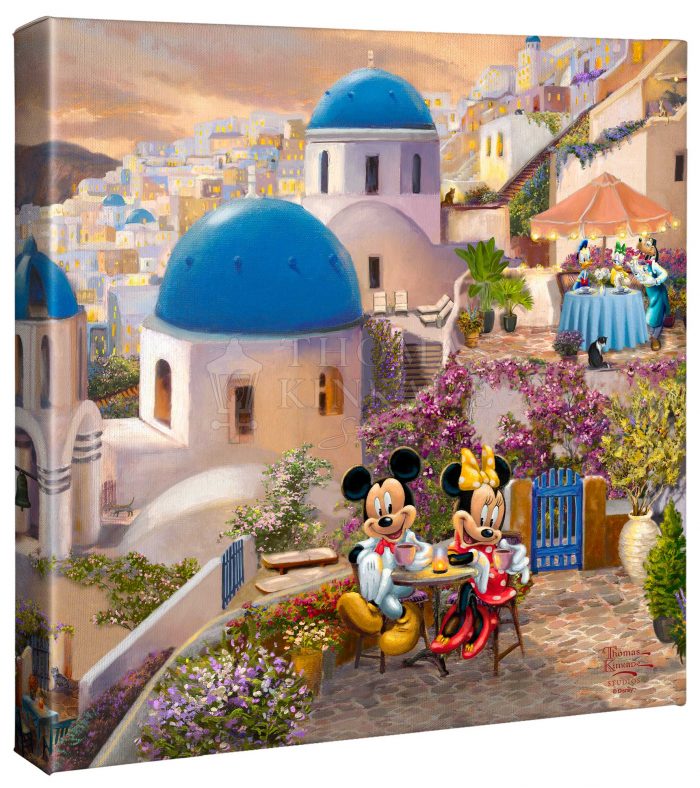 Mickey and Minnie in Greece - Gallery Wrap 14x14