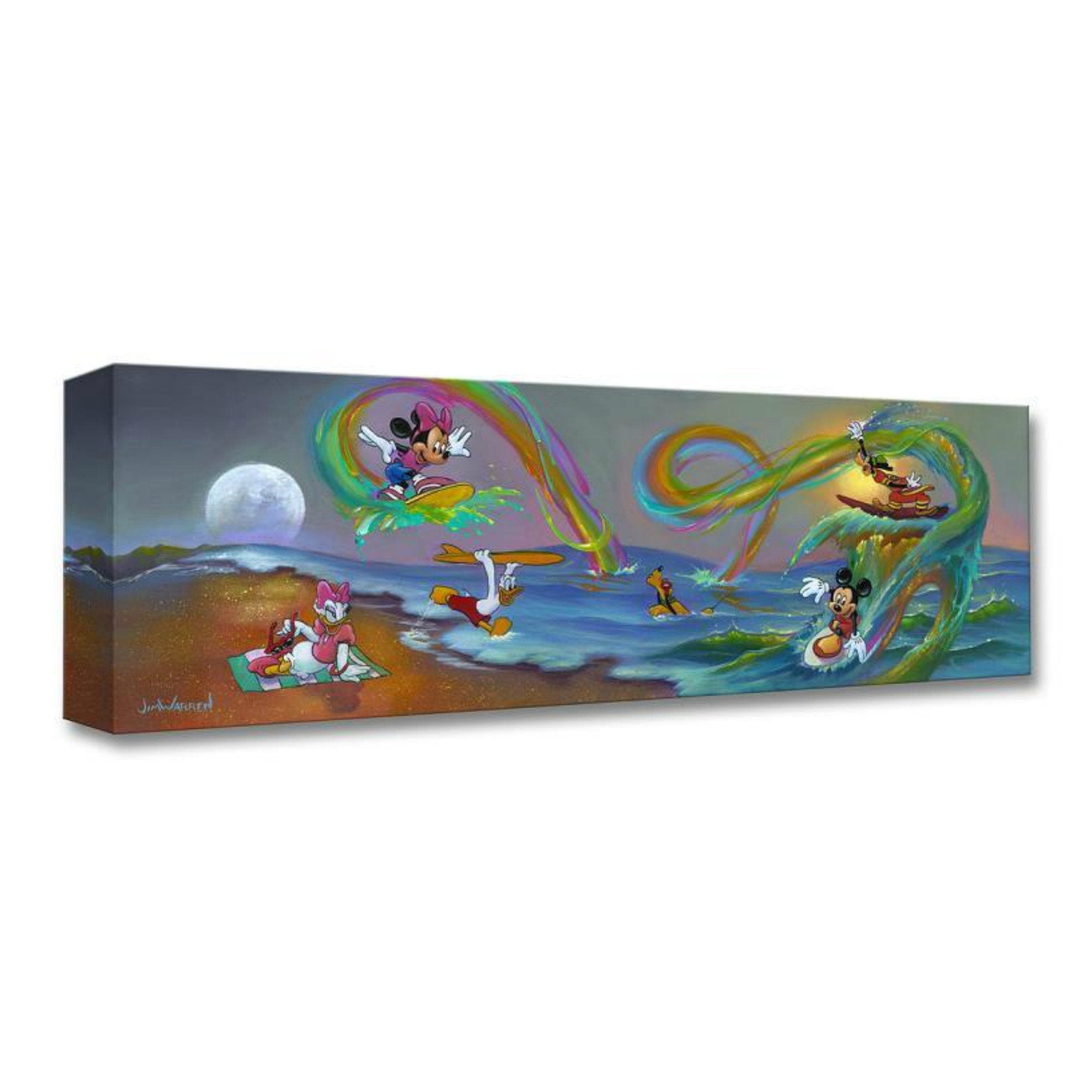 Mickey's Crazy Waves by Jim Warren  A day at the beach...Mickey, Minnie, and Goofy are having fun riding on crazy rainbow water waves, as Daisy, Donald play in the water.