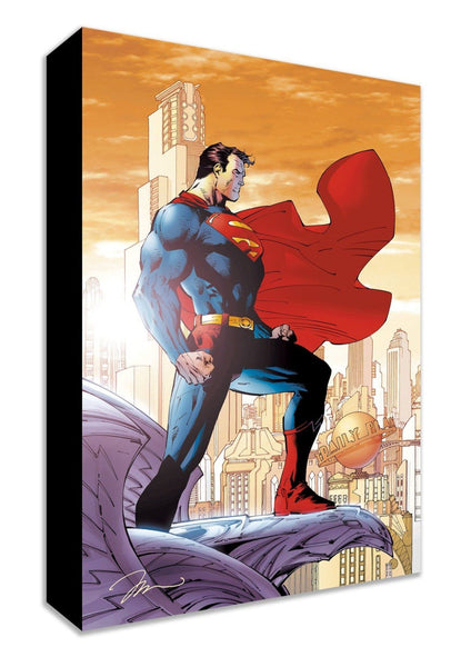 スーパーマン アートプリント Jim Lee サイン入り For Tomorrow By Jim Lee - Mighty Mini on Canvas – Disney Art On
